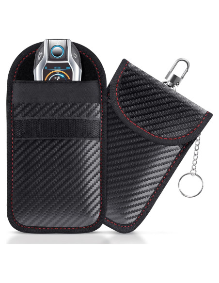 Bolsa Faraday Lanpard para Llave - 2 Paquetes, Doble Capa