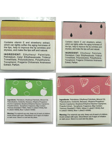 Bálsamo Labial de Abeja Deepmind 4 PCS Hidratante Natural