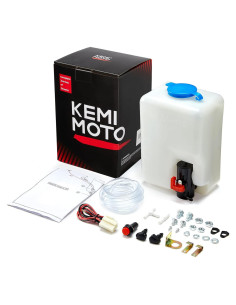KEMIMOTO Kit de Botella Limpiaparabrisas 1L 12V Universal