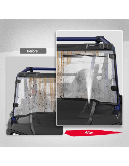 KEMIMOTO Kit de Botella Limpiaparabrisas 1L 12V Universal