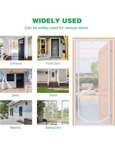 Puerta de Pantalla para Gatos MYPIN 82x32 cm Resistente 2