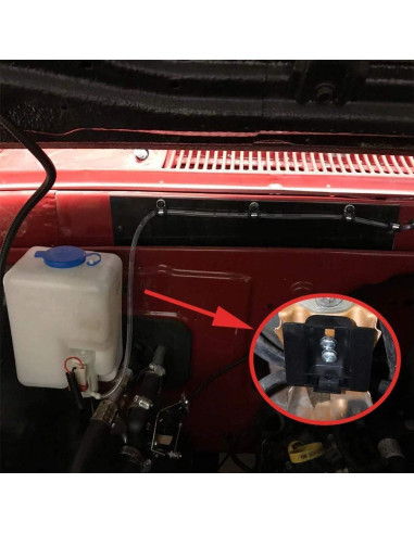 KEMIMOTO Kit de Botella Limpiaparabrisas 1L 12V Universal