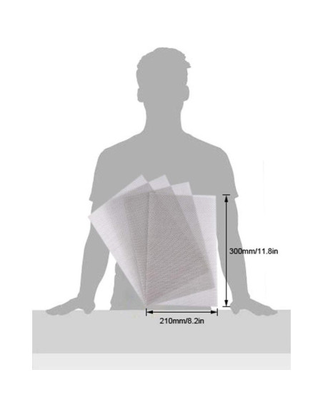 Malla de Alambre Inoxidable Valchoose 300x210mm 4 Pack