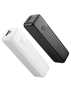 Cargador Portátil Miady 2-Pack 5000mAh USB C Blanco/Negro