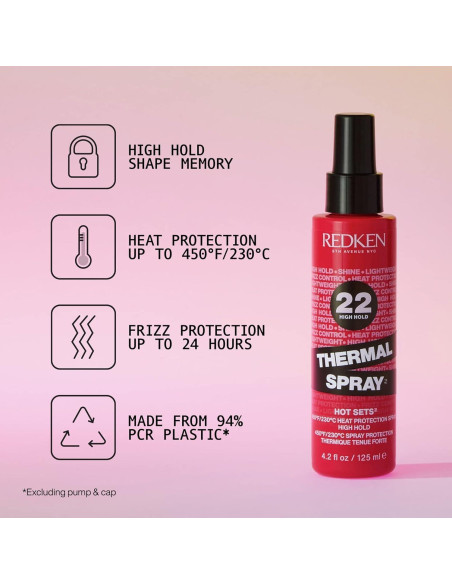 Redken Thermal Spray 22 - Spray Fijación y Protector Térmico