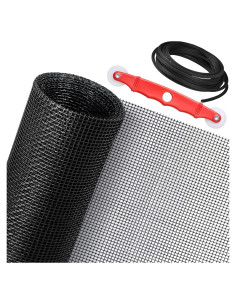 Kit Pantalla Ventana SAKURRY 121,9x251,5cm Fibra Vidrio Negro