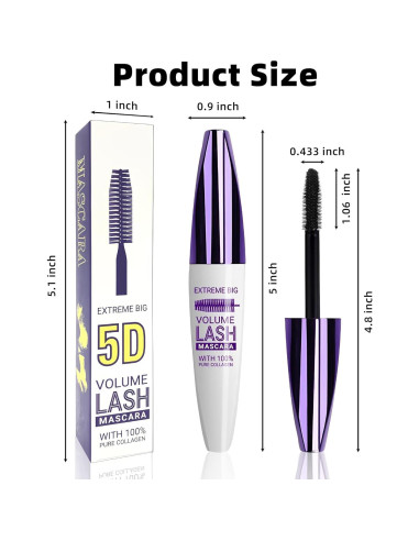 Rímel 5D LYSdefeu Volumen y Longitud Multicolor 15.6cm