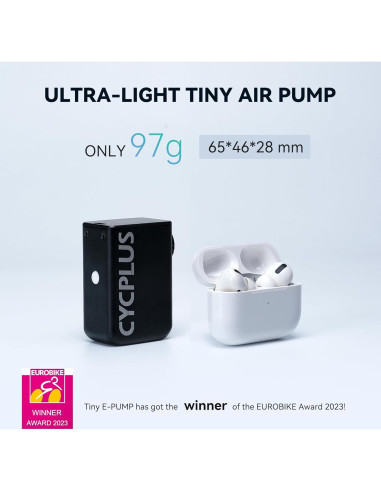 Bomba de Bicicleta CYCPLUS Tiny Pump Portátil 100PSI Recargable