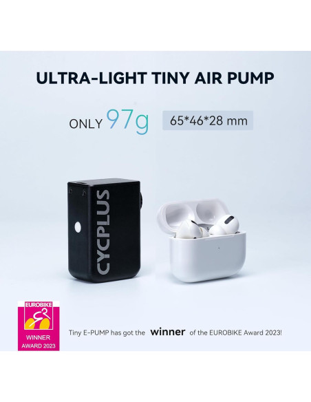 Bomba de Bicicleta CYCPLUS Tiny Pump Portátil 100PSI Recargable