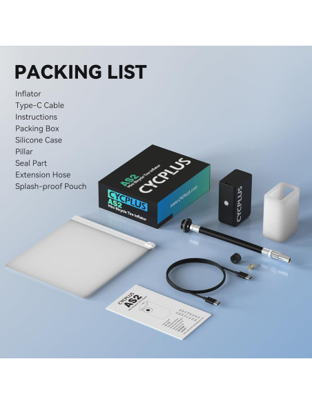 Bomba de Bicicleta CYCPLUS Tiny Pump Portátil 100PSI Recargable