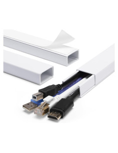 Cubierta de Cables ZhiYo 114,3 cm Blanca para 4 Cables