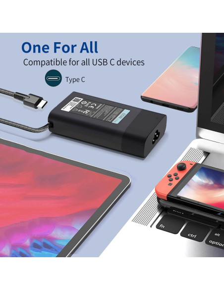 Cargador Laptop HP Slim 65W USB-C Adaptador Tipo C