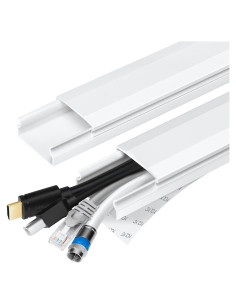 Ocultador de Cables YCLYC 159.5cm PVC Blanco Pintable