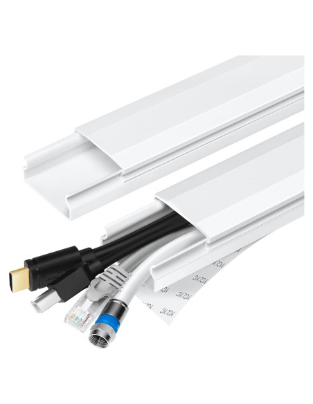 Ocultador de Cables YCLYC 159.5cm PVC Blanco Pintable