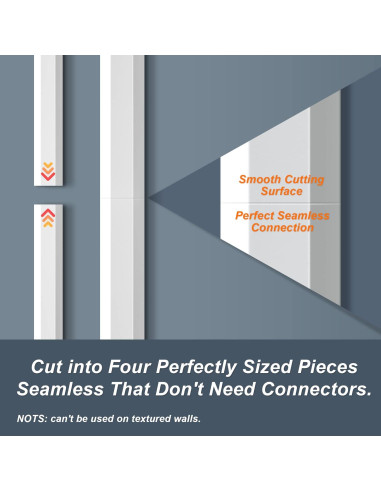 Ocultador de Cables YCLYC 159.5cm PVC Blanco Pintable