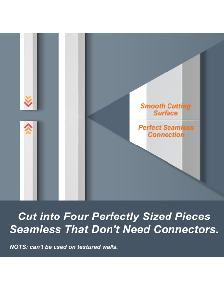 Ocultador de Cables YCLYC 159.5cm PVC Blanco Pintable