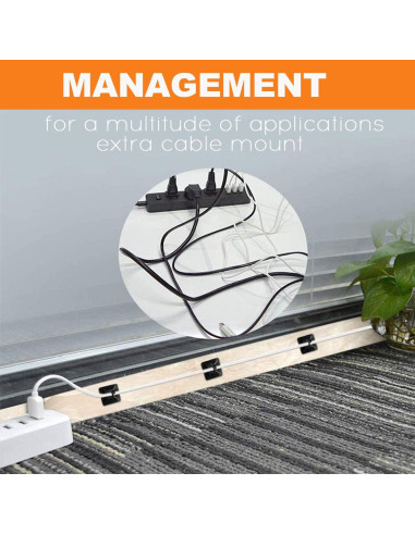 30 Montajes Adhesivos para Bridas Rythcraft 2" Nylon Blanco