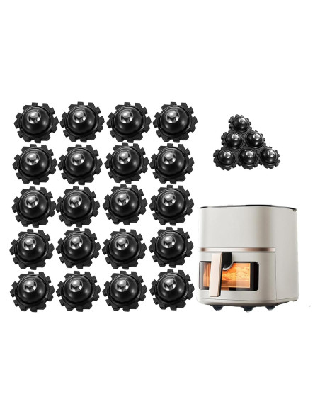 Ruedas Mini Autoadhesivas ZEMINIOR 2.5cm 360 para Muebles