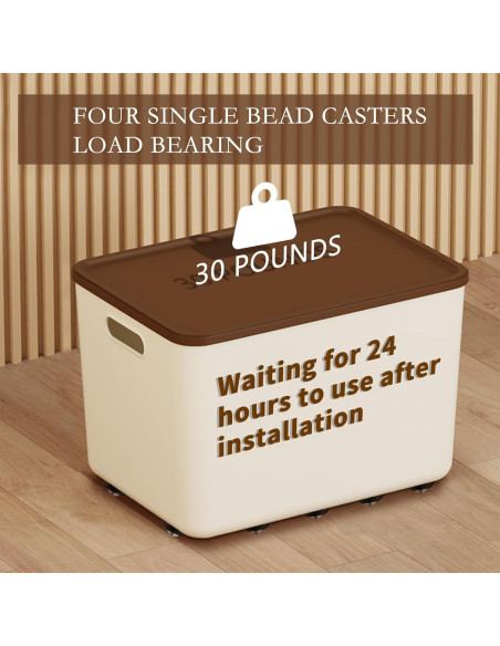 Ruedas Mini Autoadhesivas ZEMINIOR 2.5cm 360 para Muebles