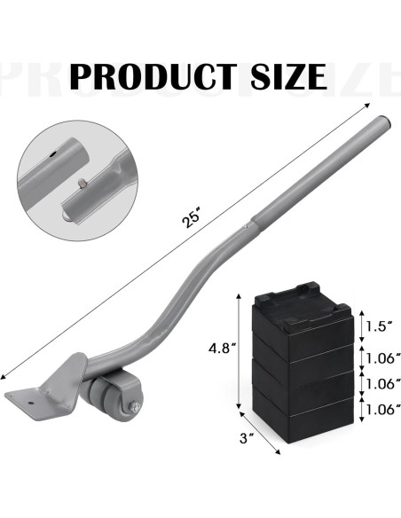 Elevador de Muebles VIOBEPASS con Ruedas y Bloques 0.85 kg Elevador de Muebles VIOBEPASS con Ruedas y Bloques 0.85 kg