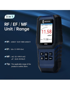 Medidor EMF ERICKHILL ER02 Digital 3-en-1 para Radiación 2