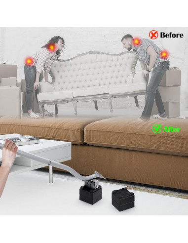 Elevador de Muebles VIOBEPASS con Ruedas y Bloques 0.85 kg