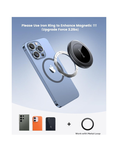 Soporte Magnético para Teléfono Lamicall Magsafe - Negro