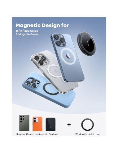 Soporte Magnético para Teléfono Lamicall Magsafe - Negro