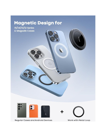 Soporte Magnético para Teléfono Lamicall Magsafe - Negro