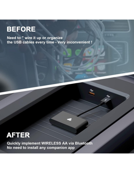 Adaptador Inalámbrico Android Auto AutuVone 2024 USB 5GHz