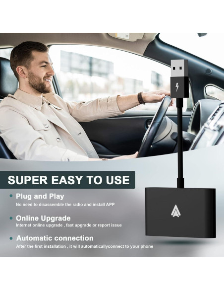 Adaptador Inalámbrico Android Auto AutuVone 2024 USB 5GHz