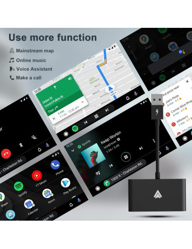Adaptador Inalámbrico Android Auto AutuVone 2024 USB 5GHz