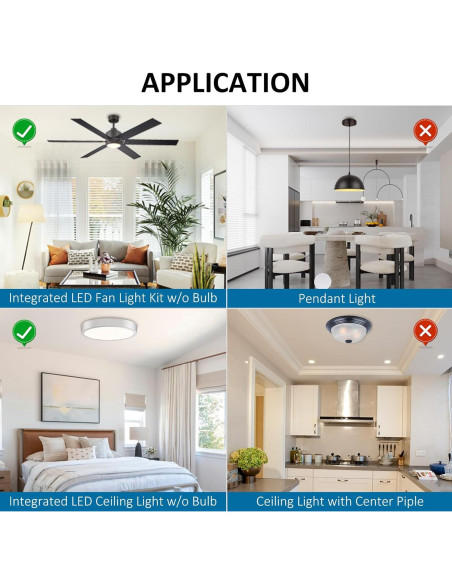 Luz LED para Ventilador de Techo Cooper 18W 6000K Regulable Luz LED para Ventilador de Techo Cooper 18W 6000K Regulable