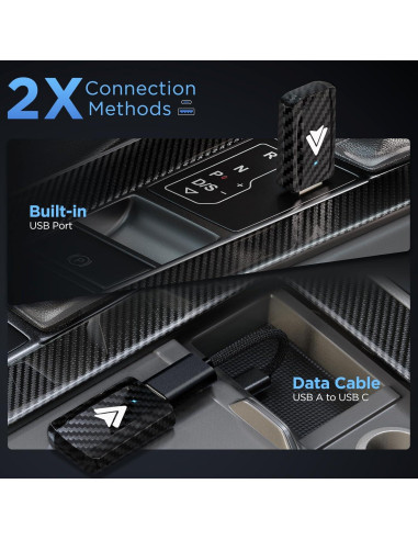 Adaptador Inalámbrico Android Auto MSXTTLY U2A-L9 Carbono