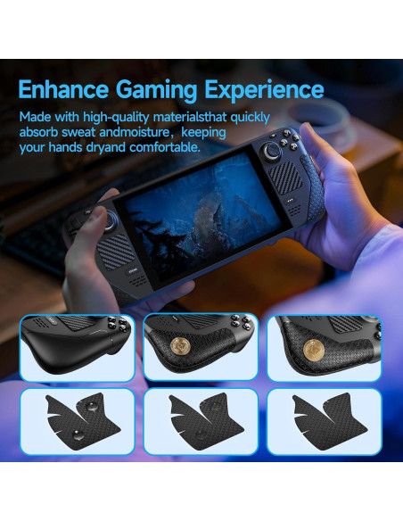 Pegatinas Antideslizantes JINGDU para Steam Deck - Negro