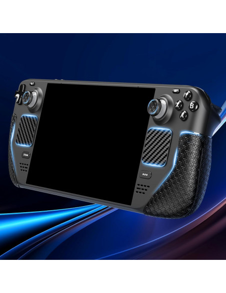 Pegatinas Antideslizantes JINGDU para Steam Deck - Negro