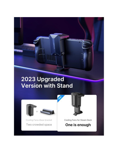 Ventilador JSAUX GP0201 para Steam Deck con Soporte