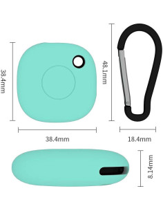 Funda Silicona BLLQ con Clip Llave para Galaxy SmartTag 3 Pzs 2