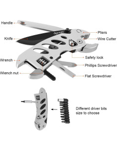 Llave Multiherramienta DPNAO 7 en 1 Plegable de Acero Inoxidable 2
