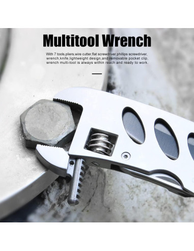 Llave Multiherramienta DPNAO 7 en 1 Plegable de Acero Inoxidable