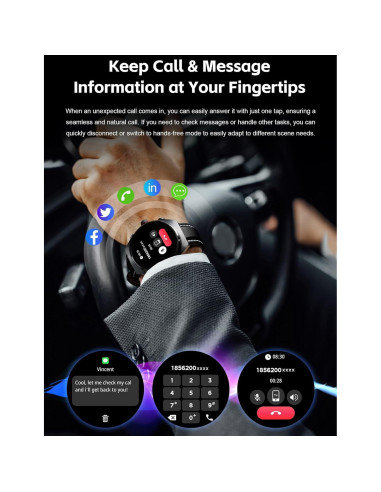 Reloj Inteligente ATEVIX GT95 con Auriculares Bluetooth