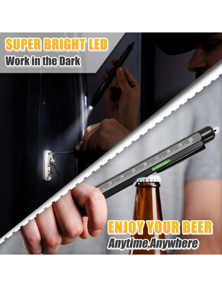 Bolígrafo Multiherramienta INOMO 9 en 1 para Hombres