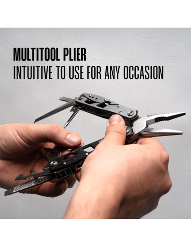 Alicate Multiherramienta Hayvenhurst 12 en 1 Acero Inoxidable