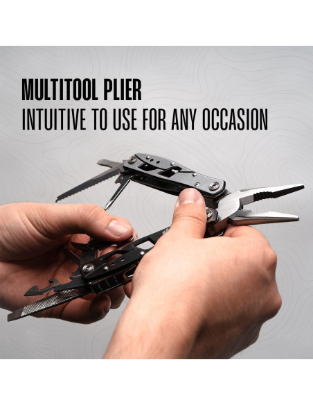 Alicate Multiherramienta Hayvenhurst 12 en 1 Acero Inoxidable