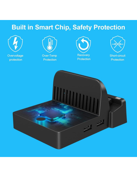 Dock de Carga Ukor para Nintendo Switch - HDMI y USB 3.0