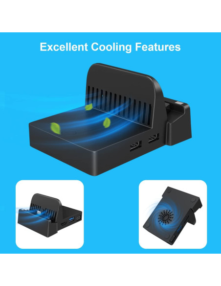 Dock de Carga Ukor para Nintendo Switch - HDMI y USB 3.0