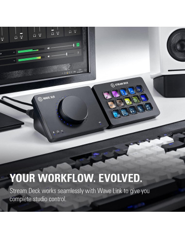 Elgato Wave XLR - Interfaz de Audio USB-C con Preamp 75 dB