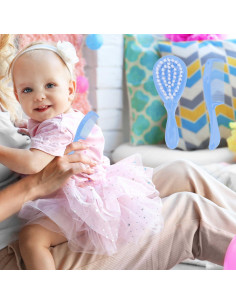 Juego de Cepillo y Peine para Bebés Azul - Suave y Seguro 2