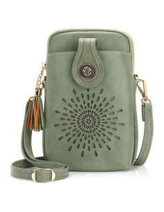 Bolso Cruzado APHISON para Mujeres con Borlas y 3 Bolsillos