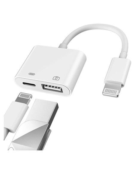 Adaptador Lightning a USB Hembra Apple OTG para iPhone/iPad